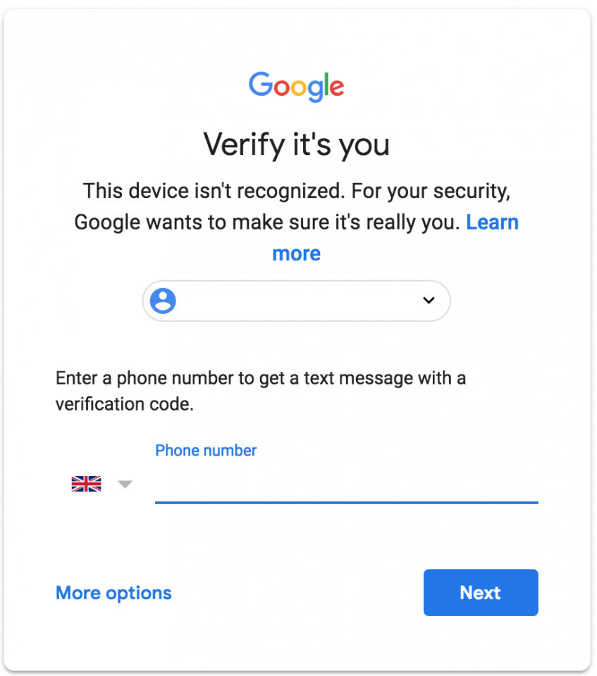 Google verify